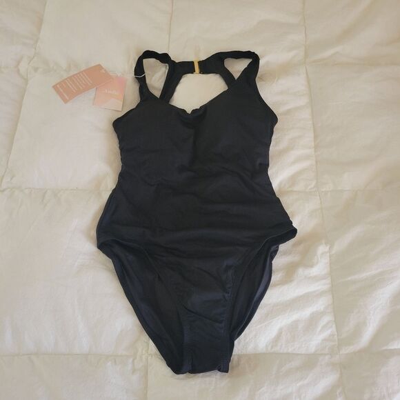 NWT Andie Swim Black One Piece Catalina Bathing Suit Size XS - Picture 6 of 6